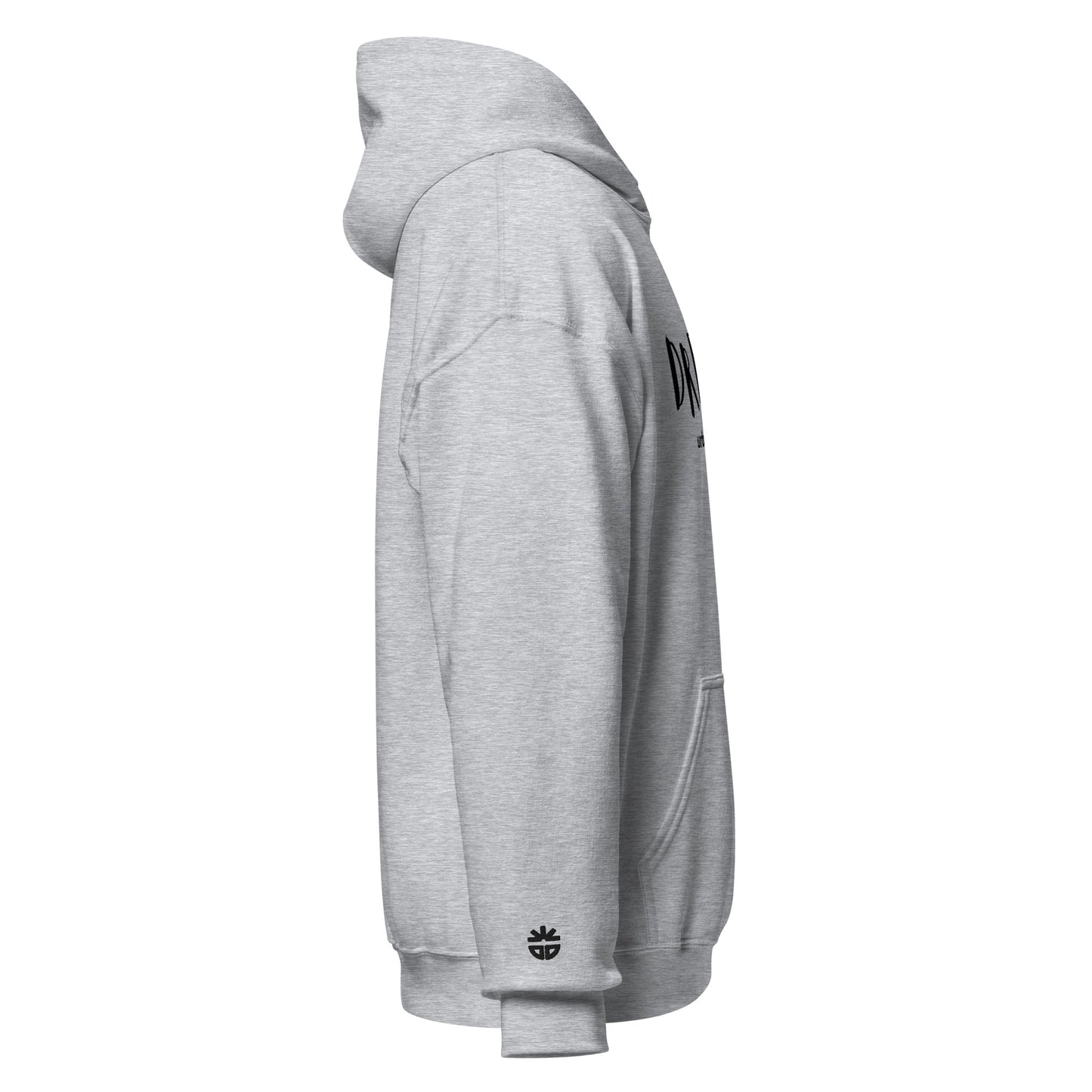 DredLoc Unisex Hoodie Front print and Embroidered Cuffs -  9 colour choices