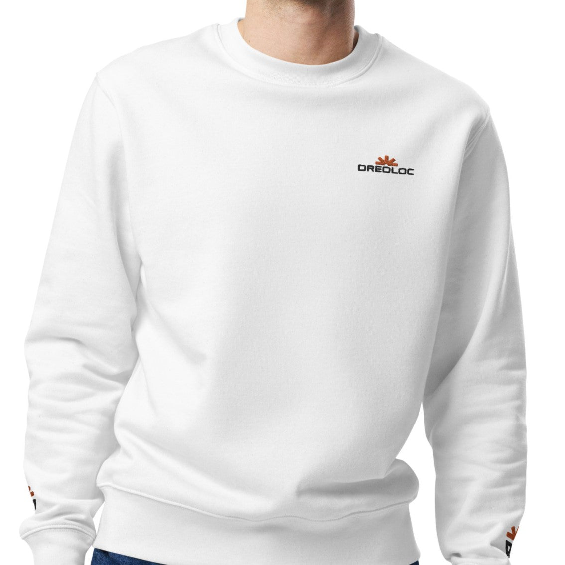 DredLoc Unisex eco sweatshirt White