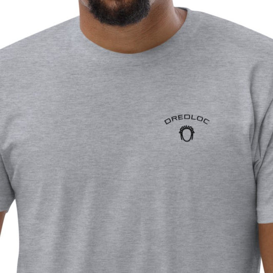 DredLoc Men's Fitted Grey  T-Shirt - Printed Design