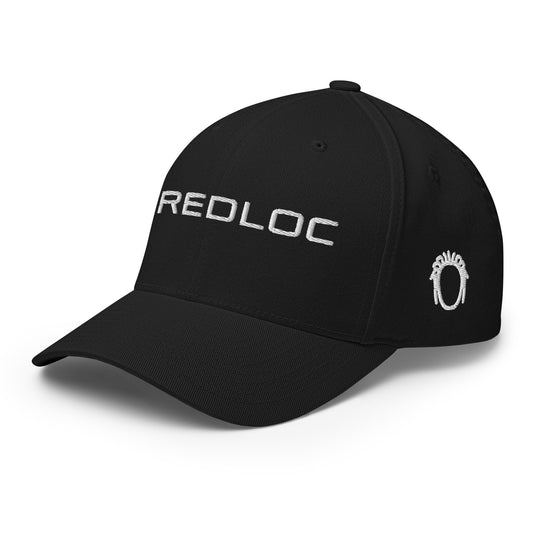 Embordered DredLoc Structured 6 Panel Twill Cap Flexi Fit   - White  Logo -