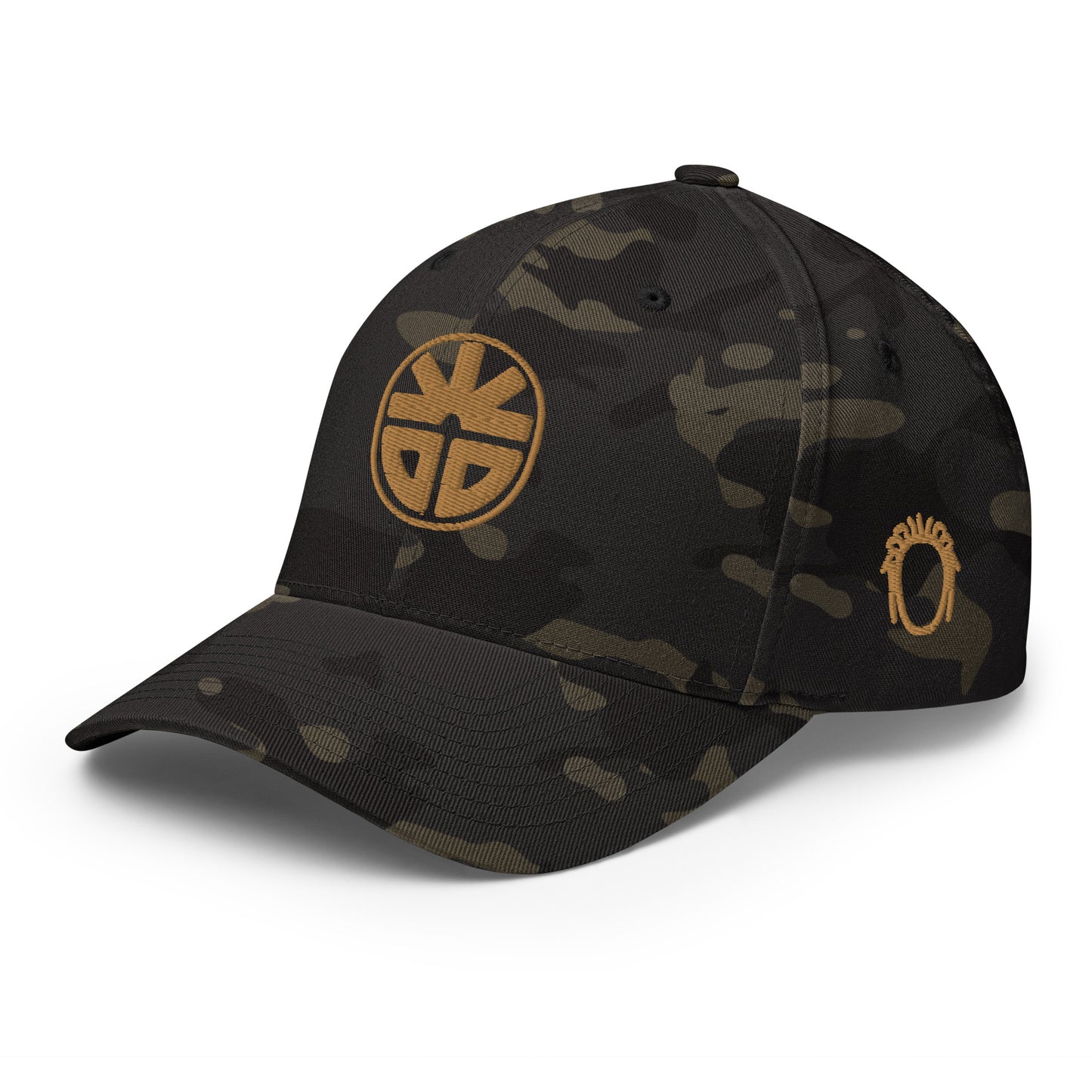 DredLoc Baseball Cap DELOC  Gold Logo front / face logo each side