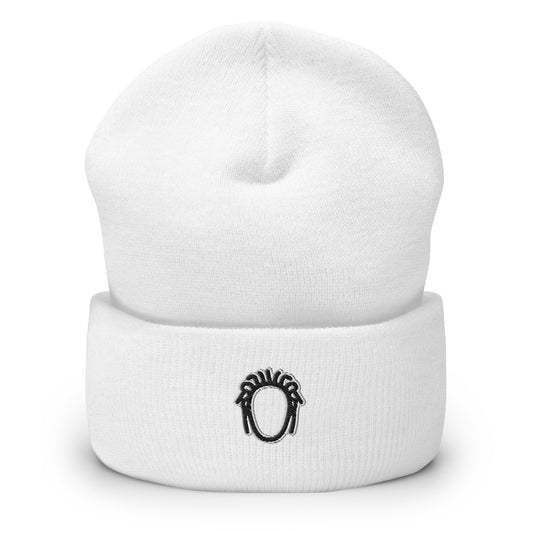 DredLoc Unisex Cuffed Beanie Embordered Face Logo - 12 Color Choices