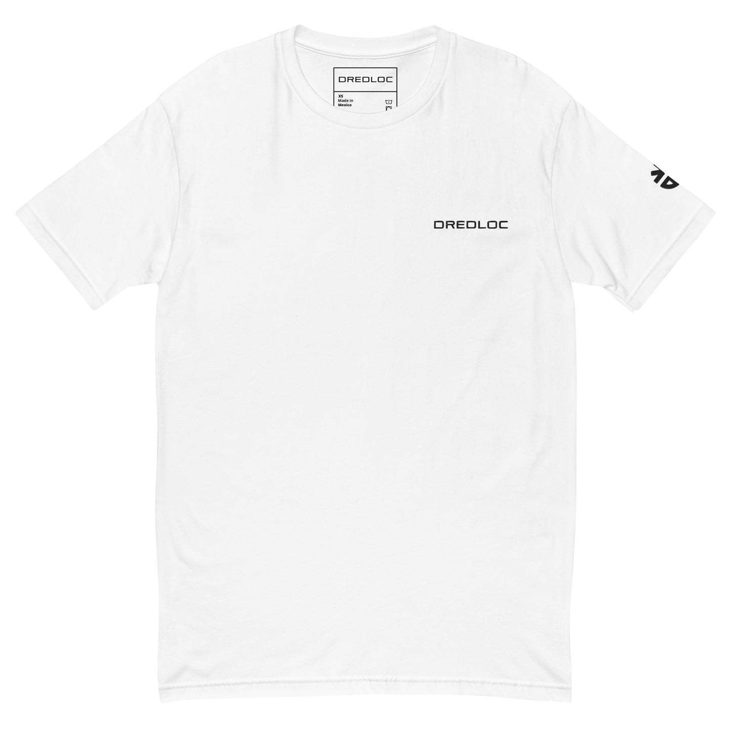 DredLoc Men's Fitted T-Shirt Embroidered  Design  white