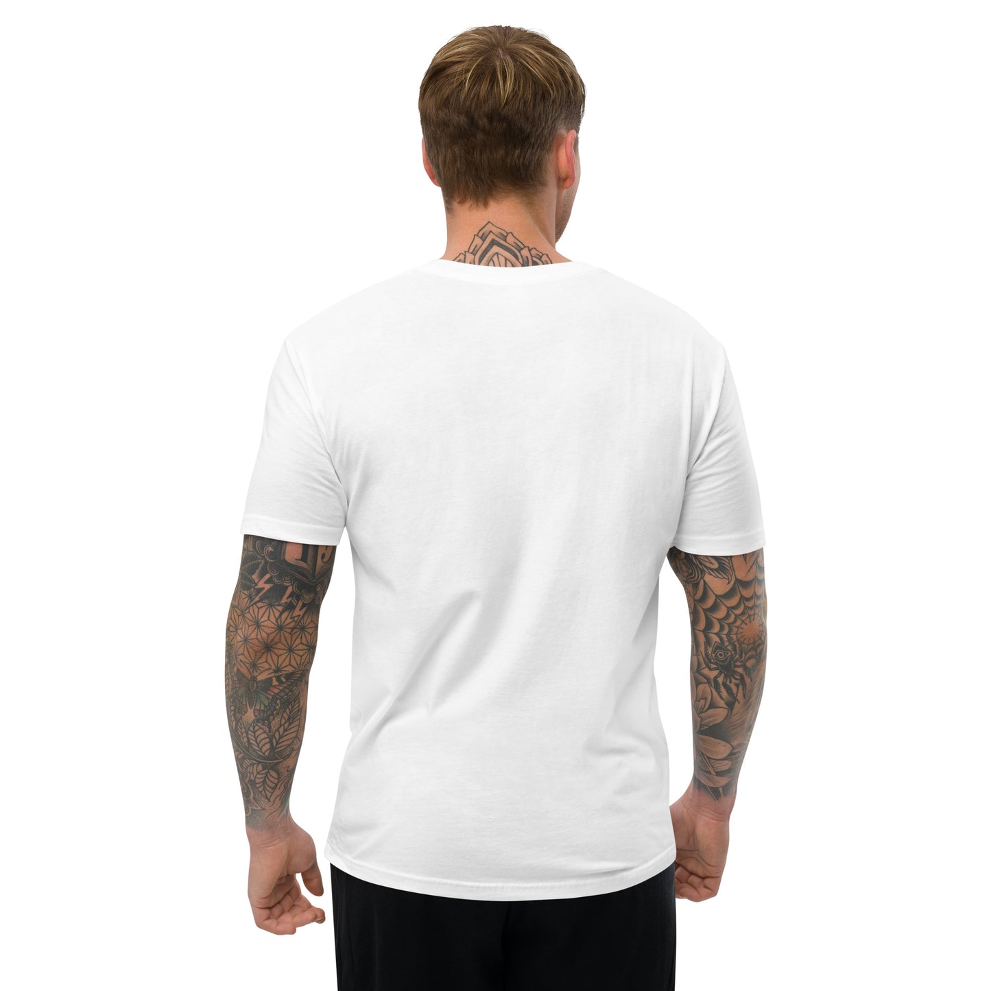 DredLoc Men's Fitted White T-Shirt - Printed Design